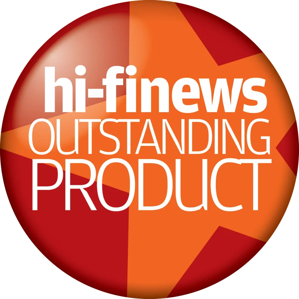 Hi-Fi News Outstanding Product press award badge